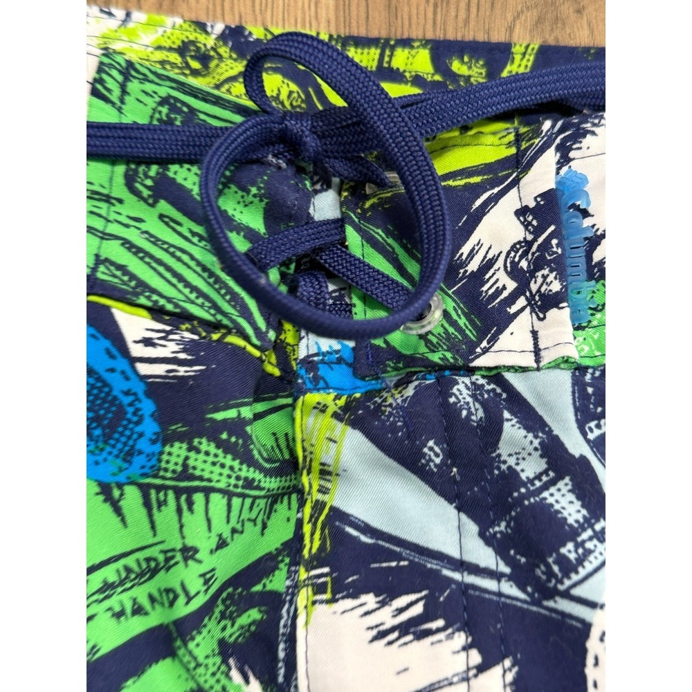 Columbia Shorts Men's Size 34x11 Multicolor Swim Trunks Drawstring Beach Bottles - Picture 6 of 16